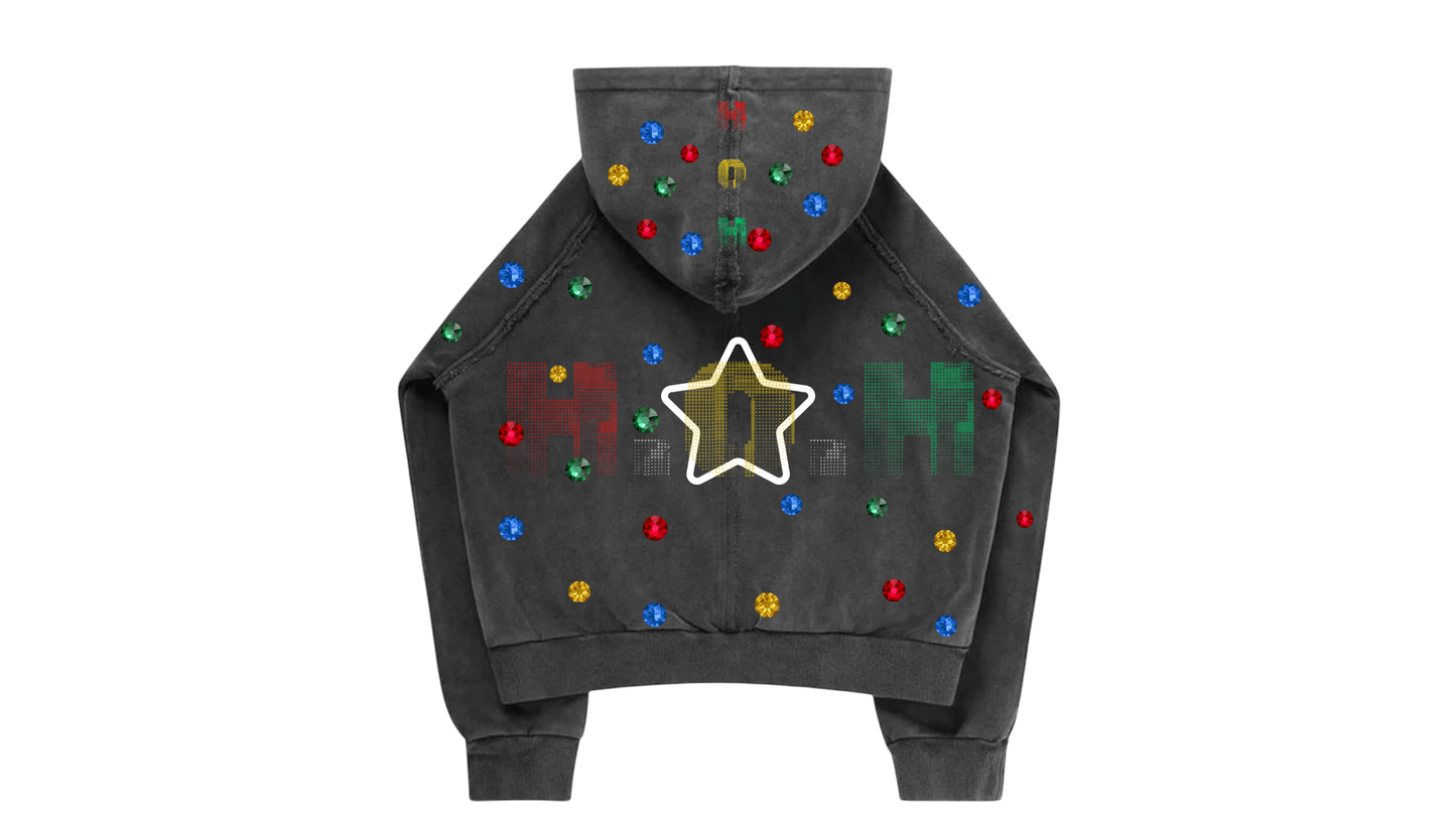 "BECOME A STAR" ZIP UP JACKET